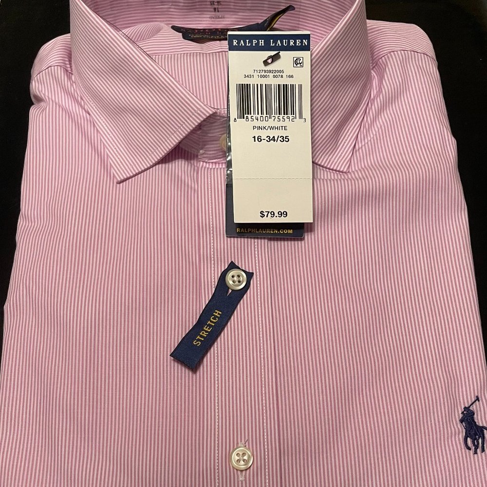 Polo Ralph Lauren Men's Classic Fit Easy Care Oxford Shirt 16 34/35